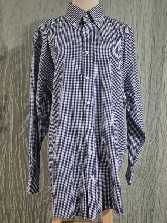 Nordstrom Other - Men's Blue Gingham Button-Down Shirt